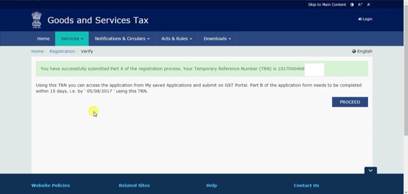 how to apply for gst number online