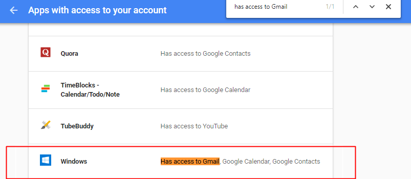 disable third party apps from accessing your gmail