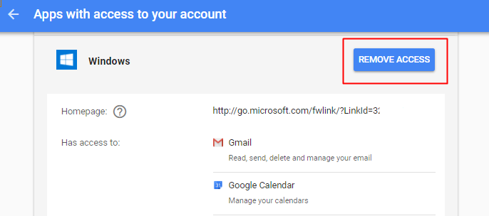 disable third party apps from accessing your gmail