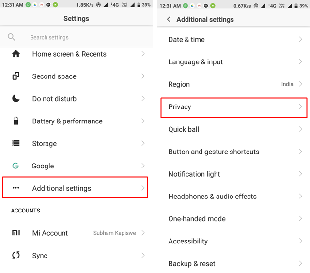 disable ad tracking in miui