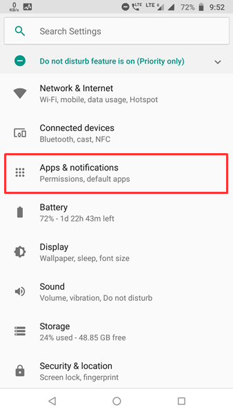 using battery notification
