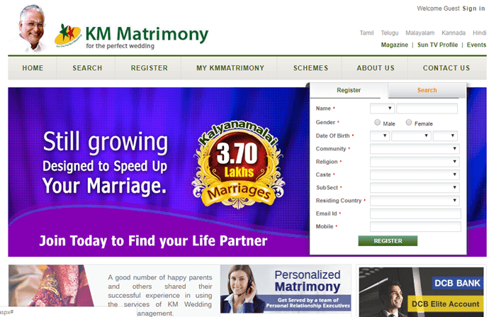 best matrimonial sites in india