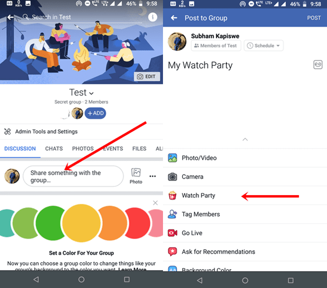 what is facebook watch party