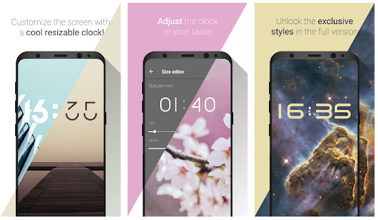 clock widgets for android