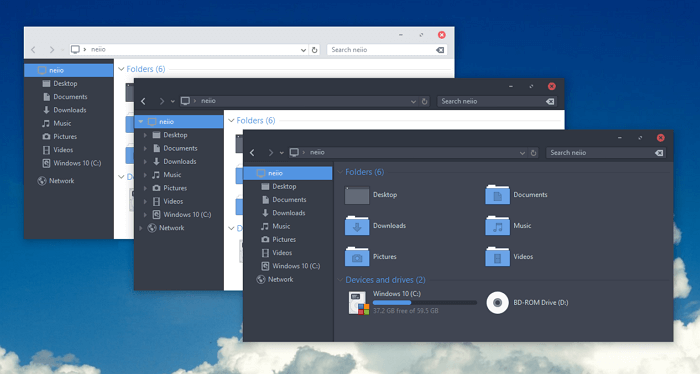 arc windows 10 theme