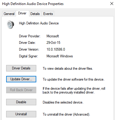 Update Drivers Windows 10