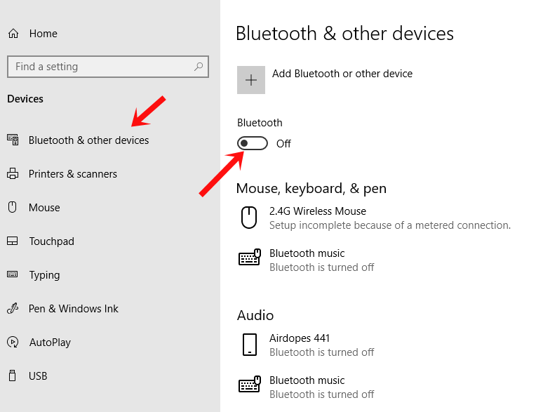 Bluetooth Settings