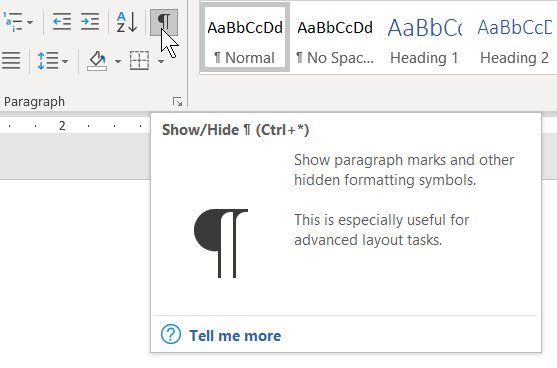 how to delete blank page in Micorosoft word