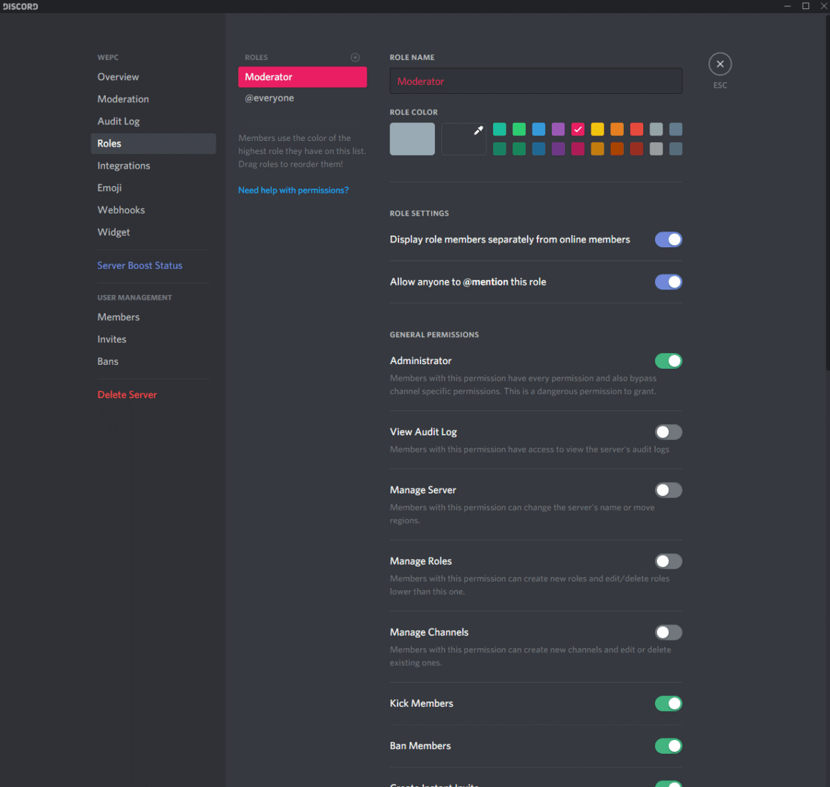 how to add roles in Discord 3