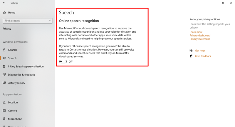 online speech recognition