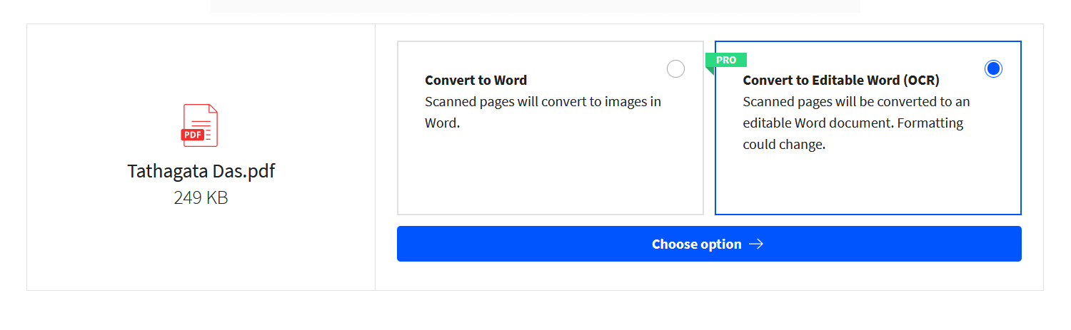 Convert PDF online